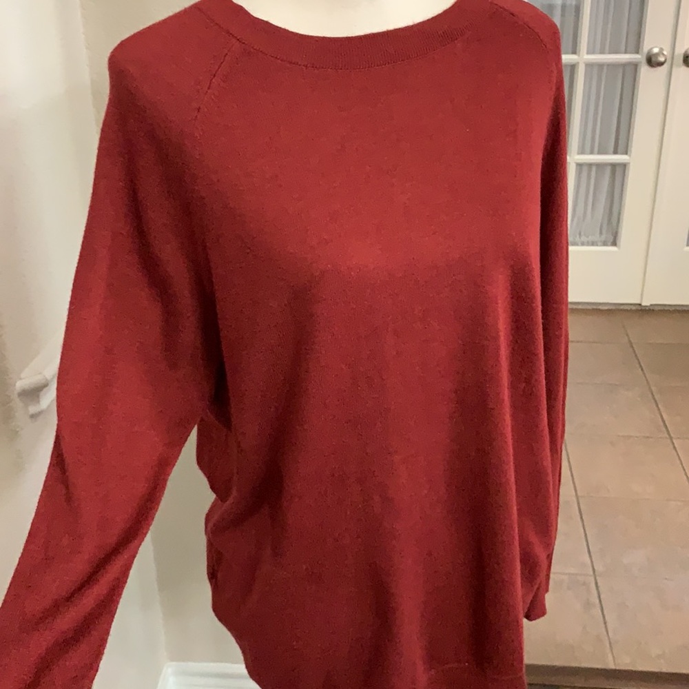 Loft solid red sweater - Picture 10 of 17